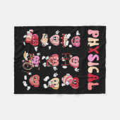 Pediatric Physical Therapy Pt Pta Happy Valentine' Fleecedecke (Vorderseite (Horizontal))