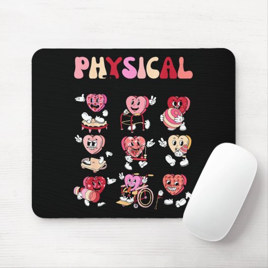Pediatric Physical Therapy Pt Pta Happy Valentine' Mousepad (Mit Mouse)