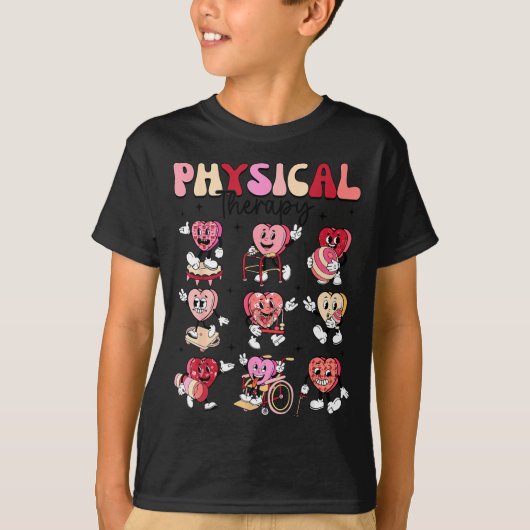 Pediatric Physical Therapy Pt Pta Happy Valentine' T-Shirt (Vorderseite)