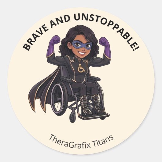 Pediatric Therapy Superhero Reward Sticker (Vorderseite)