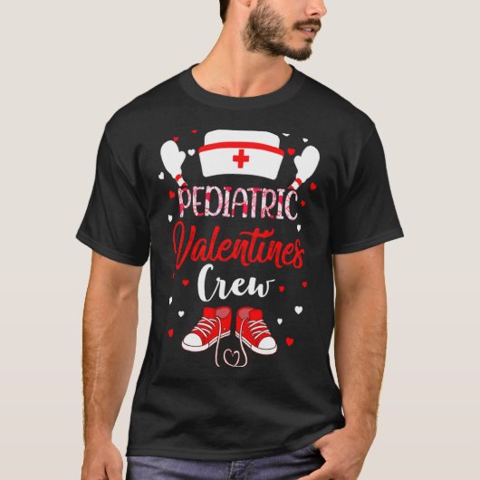 Pediatric Valentines Day Nurse Crew Family Group N T-Shirt (Vorderseite)
