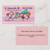 Pediatrician.Baby Doctor.Clinic.Appointment Terminkarte (Vorne/Hinten)
