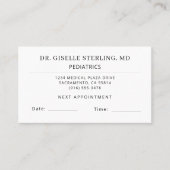 Pediatrics Doctor Office Appointment Card Terminkarte (Vorderseite)