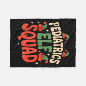 Pediatrics Elf Squad Funny Christmas Tank Top  Fleecedecke (Vorderseite (Horizontal))