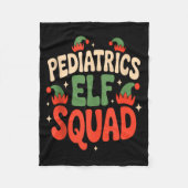 Pediatrics Elf Squad Funny Christmas Tank Top  Fleecedecke (Vorderseite)