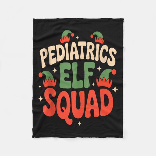 Pediatrics Elf Squad Funny Christmas Tank Top  Fleecedecke (Vorderseite)