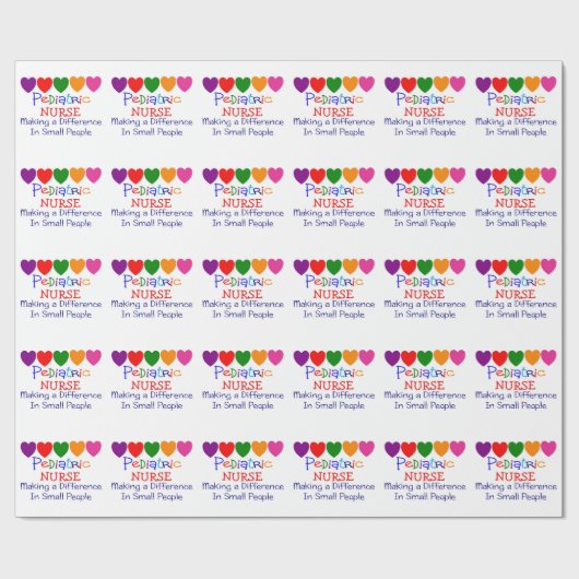 Pediatrics Nurse Gift Wrap Geschenkpapier (Flach)