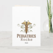 Pediatrics Rock Pediatrician Greeting Card Karte (Rückseite)