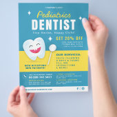Pediatrie Dental Care Advertising Flyer (Hand)