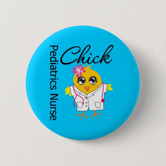 Pediatrie Nurse Chick v2 Button (Vorderseite)