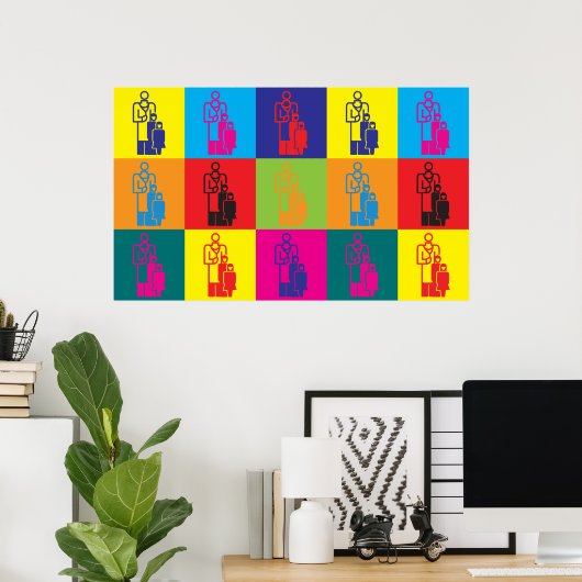 Pediatrie Pop Art Poster (Heimbüro)