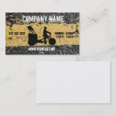 Pedicab Asphalt-Visitenkarte Visitenkarte (Vorne/Hinten)