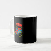 Pedicab Cycle Rickshaw Bike Taxi Premium Tri-blend Kaffeetasse (Vorderseite Links)