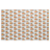 Pedicab Rickshaw Cartoon Illustration Stoff (Fat Quarter (45,7 x 55,9 cm))