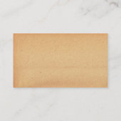 Pedicab Vintage Papiergeschäfts-Karte Visitenkarte (Rückseite)