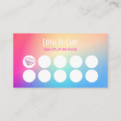 Pedici Kristall Custom Loyalty Punch Business Visitenkarte (Rückseite)