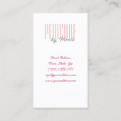 Pedicure Nail Peducurist Feet Wellness-Center Rose Visitenkarte (Rückseite)