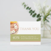 Pedicure Nail Peducurist Wellness-Center Salon Dan Postkarte (Stehend Vorderseite)