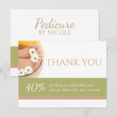 Pedicure Nail Peducurist Wellness-Center Salon Dan Postkarte (Vorne/Hinten)