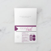 Pedicure-Satz - Notecard mit Umschlag Karte (Innenseite)