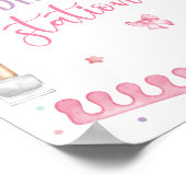 Pedicure Station Mani-Pedi Party Manicure Spa Girl Poster (Ecke)