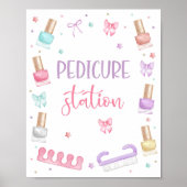 Pedicure Station Mani-Pedi Party Manicure Spa Girl Poster (Vorne)