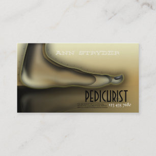 Pedicurist/Spezialisten-Visitenkarte des Fuß-/Zehe Terminkarte