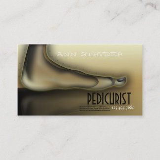 Pedicurist/Spezialisten-Visitenkarte des Fuß-/Zehe Terminkarte