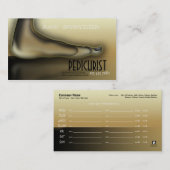 Pedicurist/Spezialisten-Visitenkarte des Fuß-/Zehe Terminkarte (Vorne/Hinten)