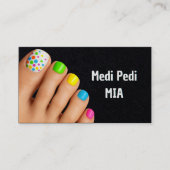 Pedicurist Technician Nail Tech Vcard QR Visitenkarte (Vorderseite)