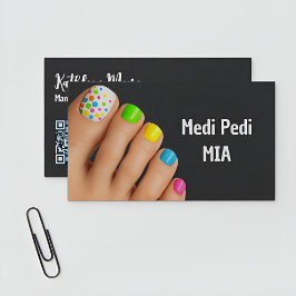 Pedicurist Technician Nail Tech Vcard QR Visitenkarte