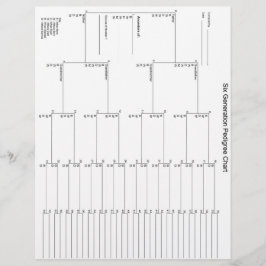 Pedigree Paper der sechsten Generation