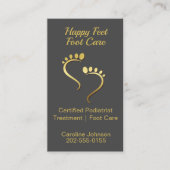Pediküre Foot Care Chiropodist Podiatrist Visitenkarte (Vorderseite)