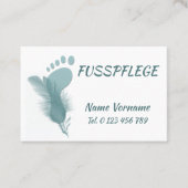 Pediküre Fusspflege Visitenkarte (Vorderseite)