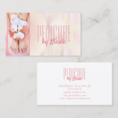 Pediküre Nagelpädurist Feet Wellness-Center Orchid Visitenkarte (Vorne/Hinten)