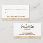 Pediküre Nail Pedicurist Nächster Besuch Erinnerun Visitenkarte (Vorne/Hinten)
