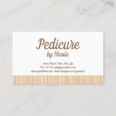 Pediküre Nail Pedicurist Nächster Besuch Erinnerun Visitenkarte (Rückseite)