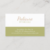 Pediküre Nail Pedicurist Nächster Besuch Erinnerun Visitenkarte (Rückseite)