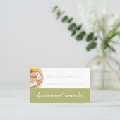 Pediküre Nail Pedicurist Nächster Besuch Erinnerun Visitenkarte (Stehend Vorderseite)