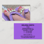 Pediküre Visitenkarte (Vorne/Hinten)