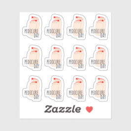 Pedikürerernennung Nail Care Erinnerung Planer Aufkleber