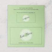 Pedikurist Nail Salon Services Terminkarte (Außenseite Aufgefaltet)