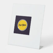 Pedistales Sign Sockelschild (Vorderseite)