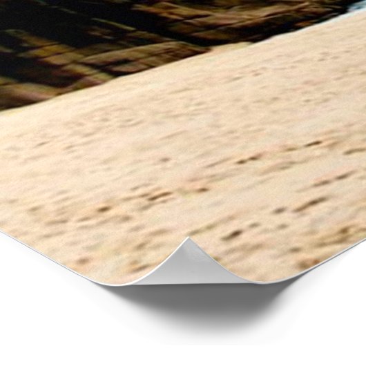 Pedn Vounder, Cornwall Beach Poster (Ecke)