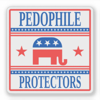 Pedo Protectors, Funny Anti-Trump Epstein Aufkleber