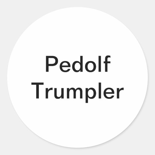 Pedolf Trumpler Hankamer Artjunkhaus Fun Comic Art Runder Aufkleber (Vorderseite)
