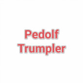 Pedolf Trumpler Hankamer Artjunkhaus Fun Comic Kun Aufkleber (Vorderseite)