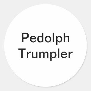 Pedolph Trumpler Hankamer Artjunkhaus Comic-Art Runder Aufkleber
