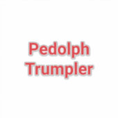 Pedolph Trumpler Hankamer Artjunkhaus Comic-Kunst Aufkleber (Vorderseite)