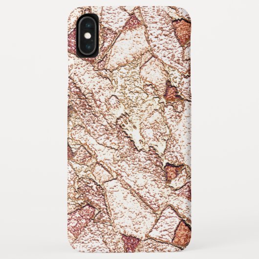 Pedra áspera em marrom claro cremoso Case-Mate iPhone hülle (Rückseite)